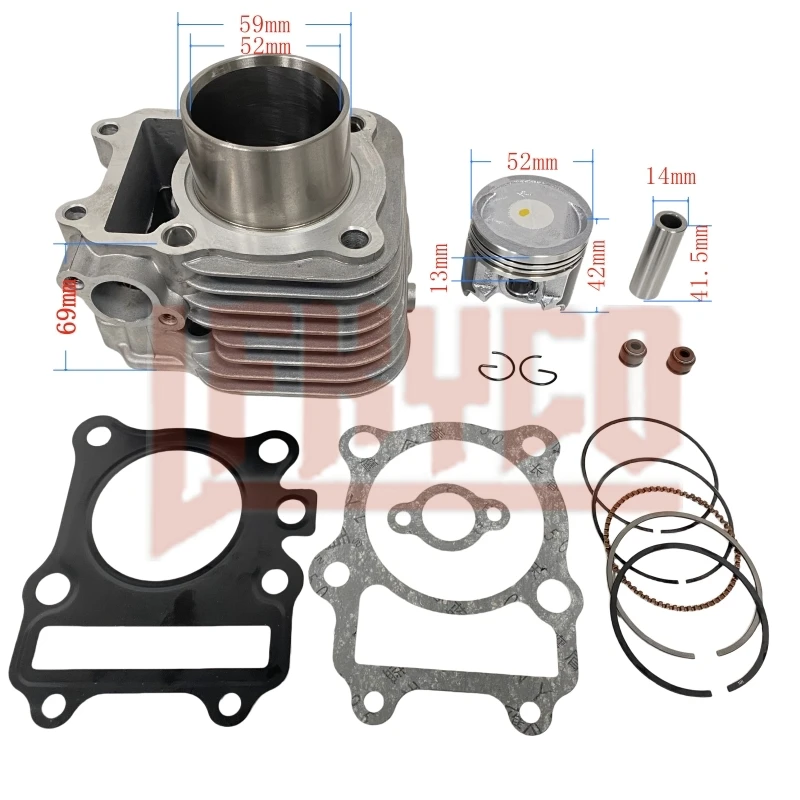 

Motorcycle Cylinder 52mm Kit Motor for Suzuki Burgman125 AN125 EURO III VECSTAR 125 HS 125T 20E 4T 11210-20E31-0F0 Scooter Block