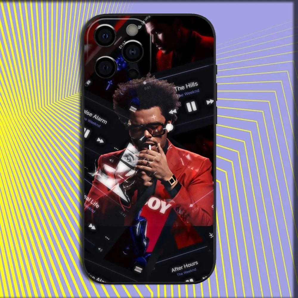 The W-Weeknd XO Phone Case For iPhone 16,15,14,13,12,11,Pro,X,XS,Max,XR,Plus,Mini Soft Black Cover