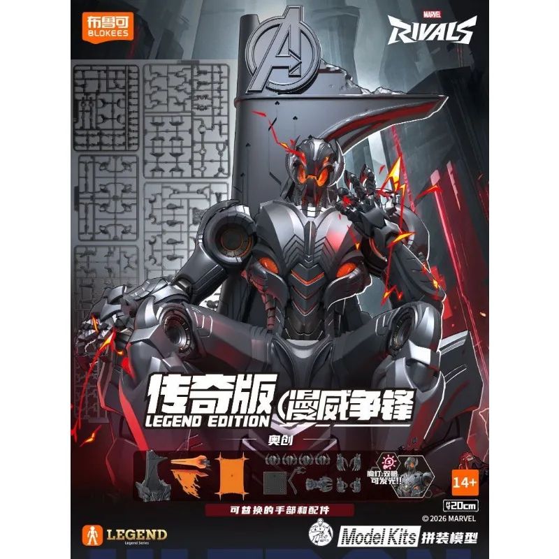 Original Blokees Marvel Rivals Champion Class Spider-Man Venom Anti Venom Assembly Model Objects Gift Toys
