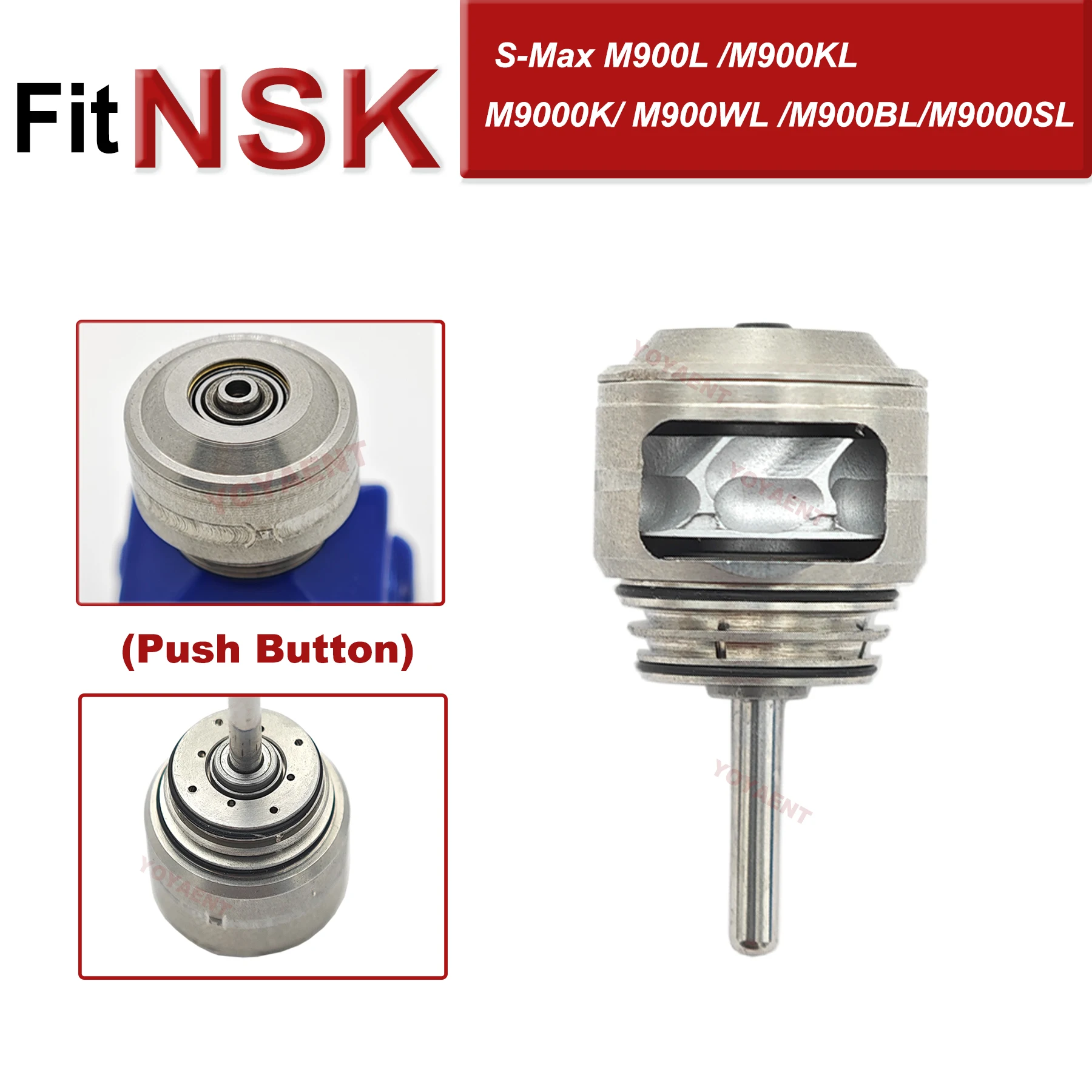 

Fit NSK S-Max M900L High speed Handpiece Dental Turbine Cartridge Air Rotor Dentistry Handpiece Accessories