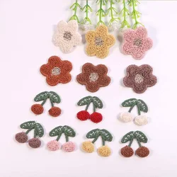 15PCS New socks clothes decorative accessories patch patch fashion creative cherry flowers embroidery stickers