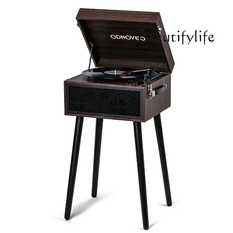 

Nordic medieval solid wood record player home multi-function stereo