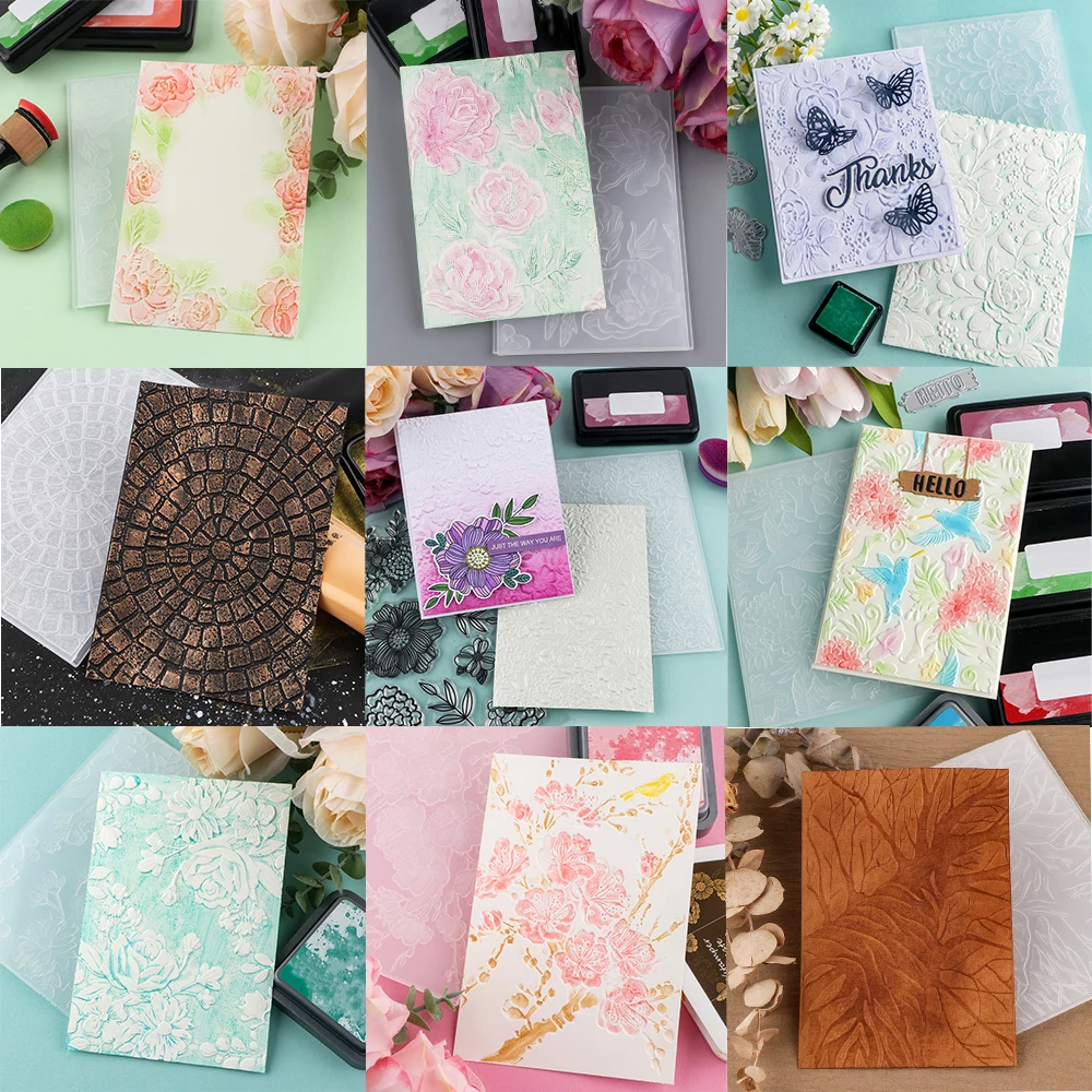 

2024 Новый штамп, папка с 3D тиснением, инструменты для скрапбукинга, штампы, материалы, принадлежности для рукоделия, фотоальбом для декора альбома, фон для карты