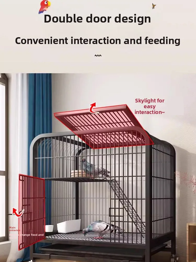 

Pigeon Household extra-large breeding special cage Double-layer breeding matching cage New type of pigeon