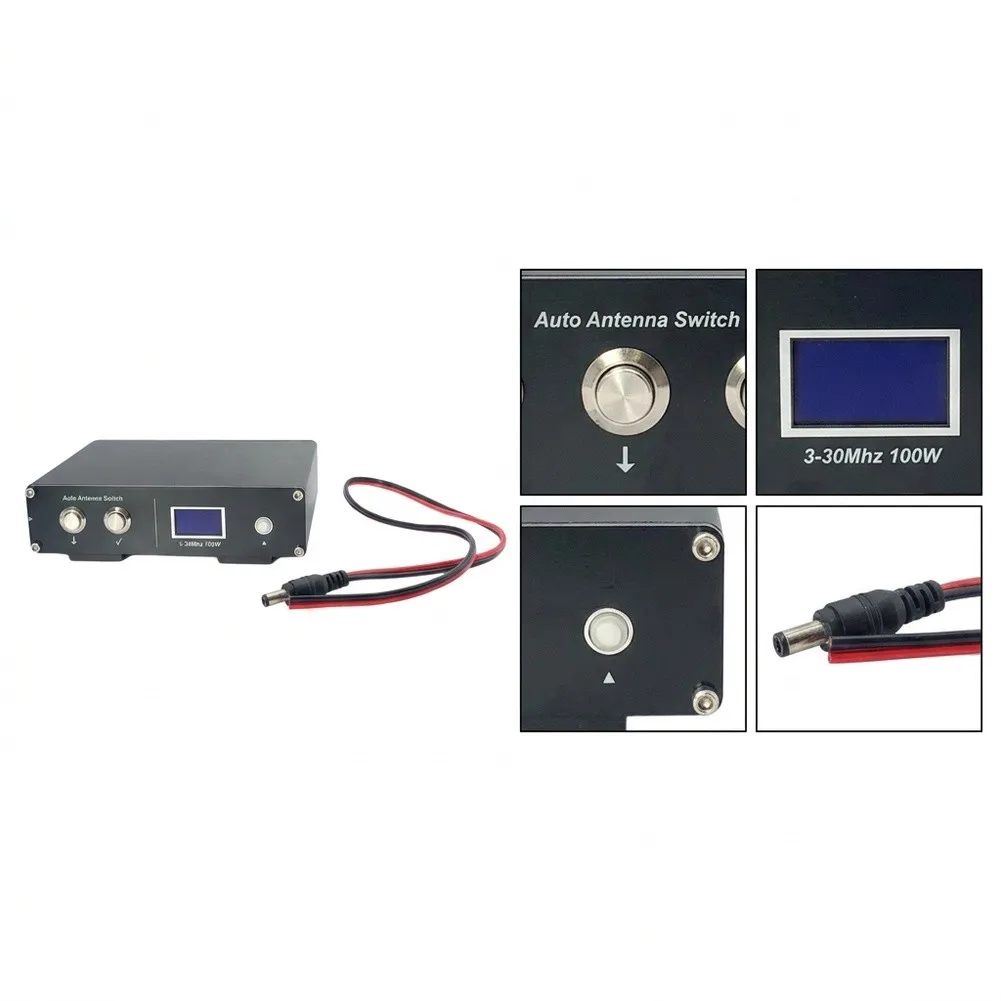 ZDKG Automatic For Antenna/ Switcher 3 Port 100W With SWR Detection For 3-30MHz HF Radio Ham/ Station Testing Tool