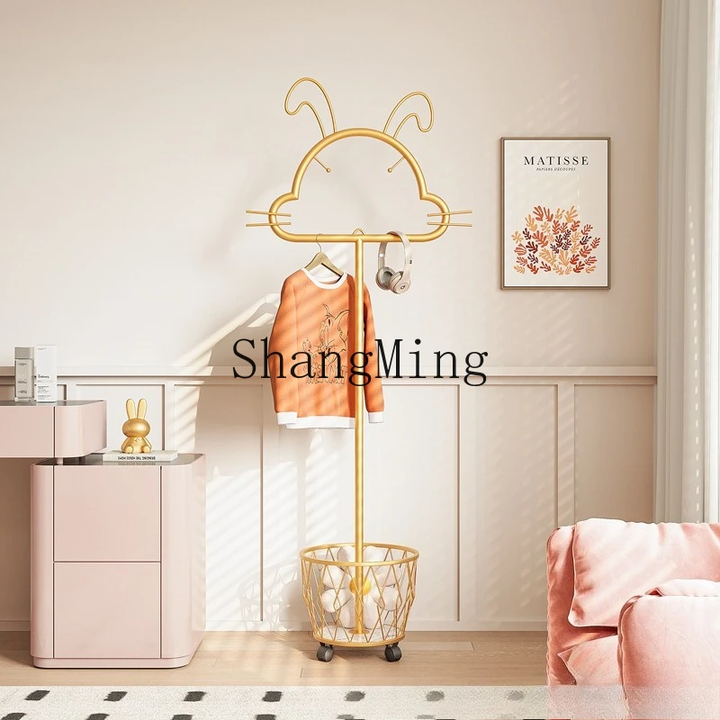 

FG light Luxury Household Simple Vertical Hanger Bedroom Clothes Storage Rack