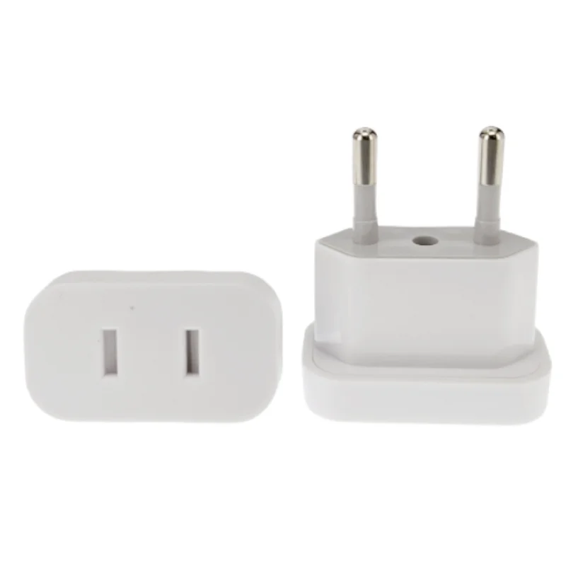 الاتحاد الأوروبي محول القابس الولايات المتحدة إلى الاتحاد الأوروبي اليورو كوريا فرنسا محول السفر CN الصين إلى الأوروبي Ruassia 2Pin محول التيار المتردد المقبس الكهربائي