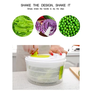 Salad spinner rau diếp rau xanh máy sấy máy sấy bộ lọc giòn để rửa sạch rau công cụ nhà bếp lá 12 Salad salad sấy rau chính bán hàng - №5