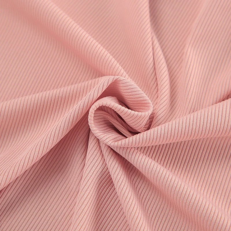 Krismile Women Pink Pajama Sets 2025 Spring Autumn O Neck Long Sleeve Short Top Knitted Breathable Soft Shorts Sleepwear 188409