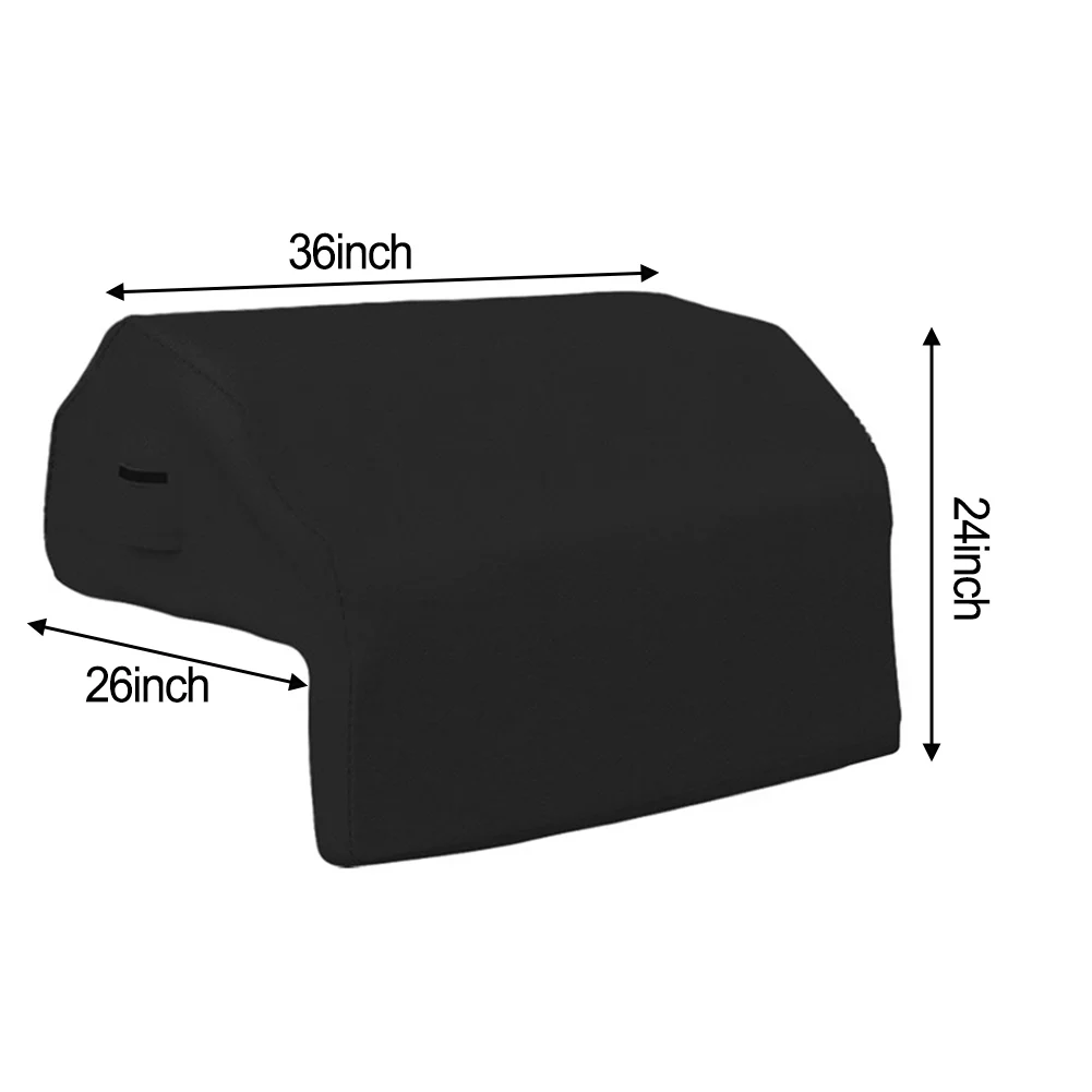 Dust Cover BBQ Grill Cover Multiple Sizes Available Stylish Black Design UV Protection Bbq Accessory 44*27*26inch