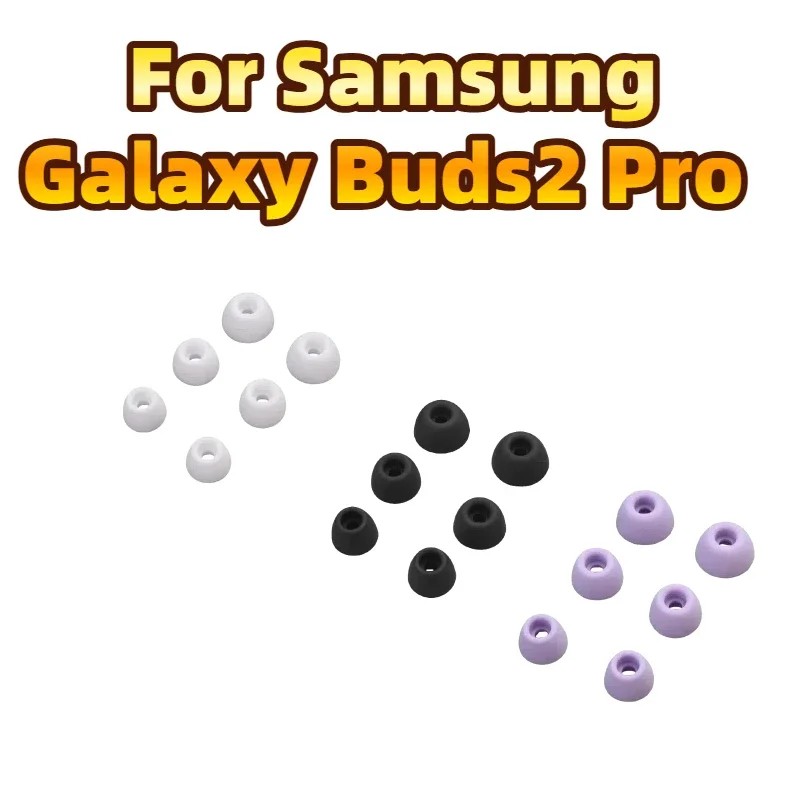 

Sweatproof Secure Fit Silicone Eartips for Samsung Galaxy Buds2 Pro SM-R510， Replacement Anti-Slip Ear Caps