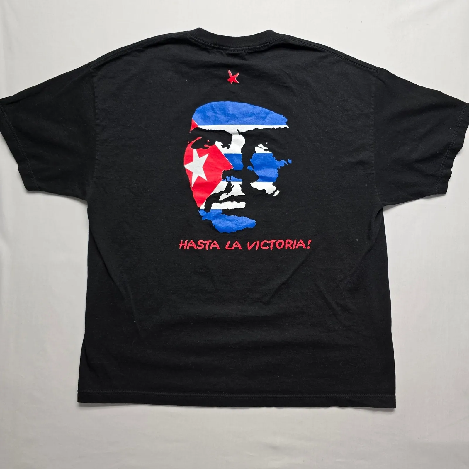 Camicia Vintage Che Guevara Che Hasta La Victoria Fino Alla Vittoria! Maglietta Nera 2XL