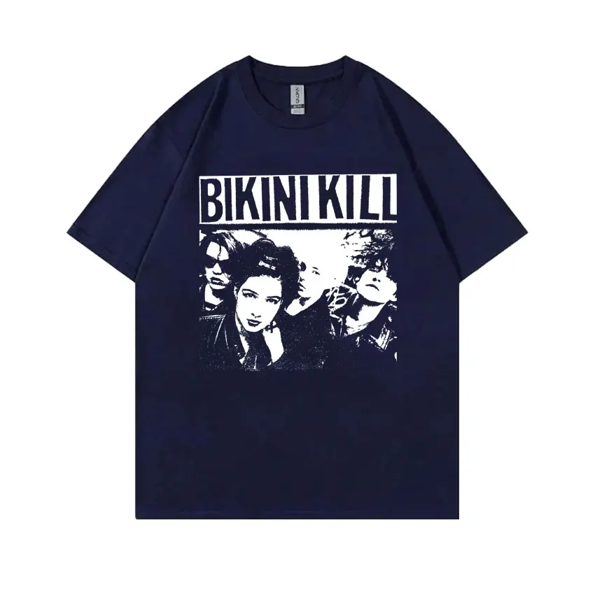 تي شيرت برسومات عتيقة للنساء والرجال ، روك ، بانك ، فرقة ، بيكيني ، قتل ، أنثى ، أعمال شغب ، grrl ، كاثلين ، هانا ، كلاسيكي ، تي شيرت كبير الحجم #2