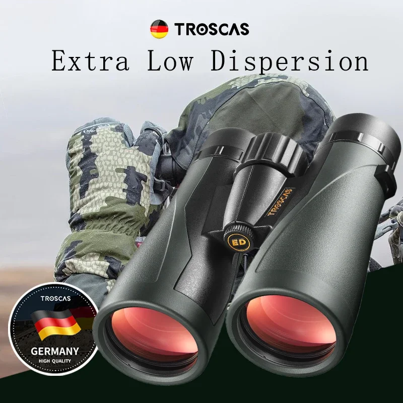 

TROSCAS-Powerful Binoculars for Birdwatching Hunting Professional Binoculars IPX7 Waterproof Nitrogen-filled Night Telescope 12x