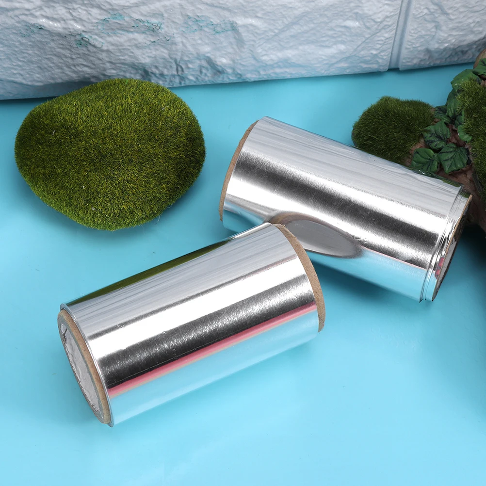

3 Rolls Tin Foil for Hair Dye Salon Highlighting Perm Tool Major Styling Silver Coloring