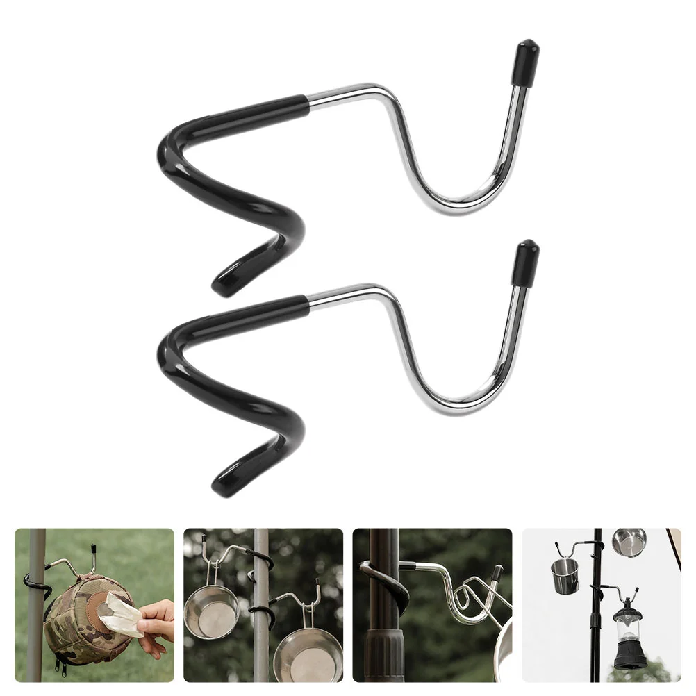 

Canopy Pole Hook Tent Lamp Hooks Versatile Hanger Spiral Camping Light Supplies Accessories Lantern Tree Branch