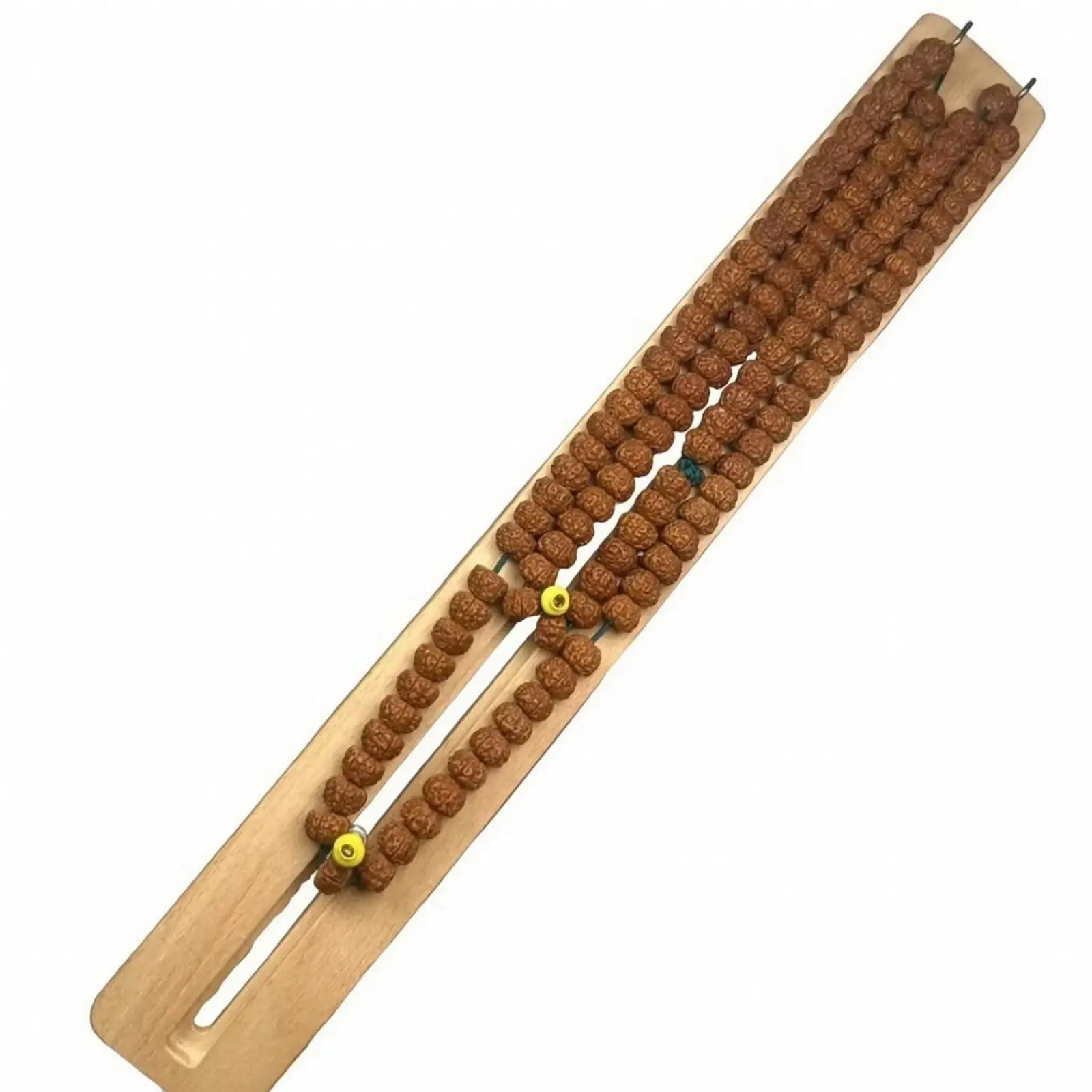 Side Fixing Plate Wooden Brush Holder with Slot for Art Studio Desk Organization