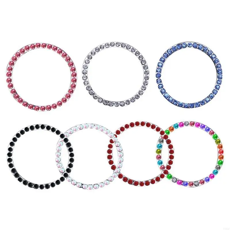 Car Crystal Ring Sticker for Women Push Button for Key Ignition Starter K New