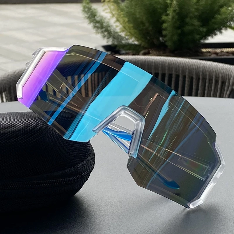 Cycling Sunglasses UV400 Shades Men Women Anti-Ultraviolet Outdoor Sports Hiking Climbing MTB Large Frame Oversized Goggles