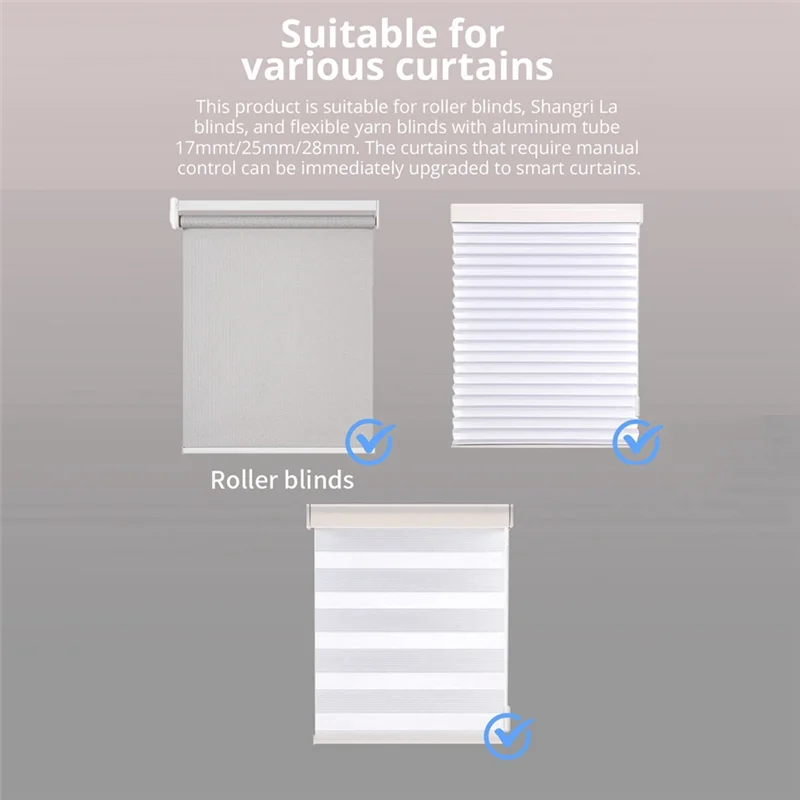 Новый умный мотор для жалюзи с Wi-Fi, плагин для 17 мм/20 мм/25 мм/28 мм, трубчатый занавес, трубчатый двигатель, вилка европейского стандарта с R9
