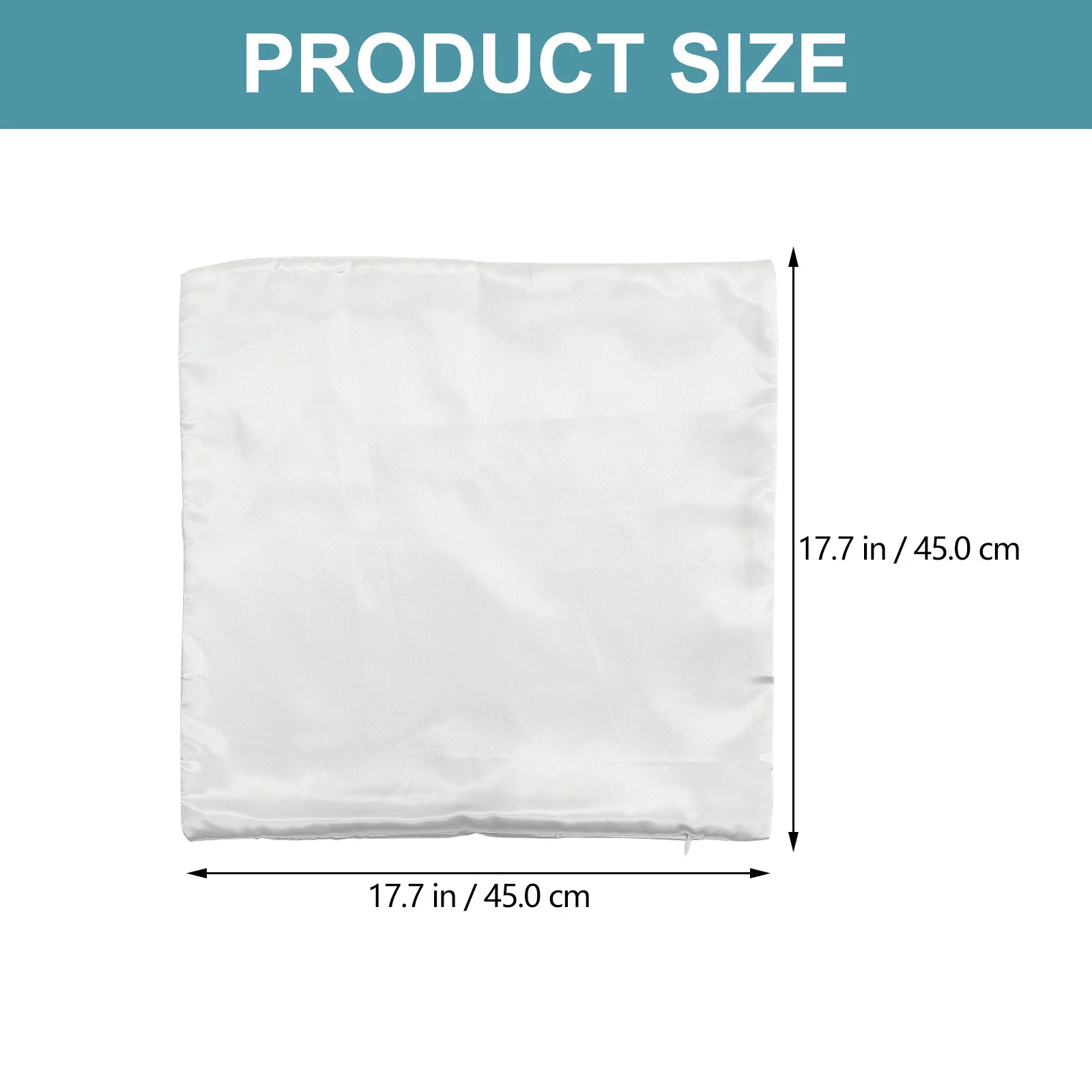 

2Pcs Premium Satin Square Pillowslip Soft Skin Friendly Anti Wrinkle Couch Sofa Decor Satin Throw Pillow Cover