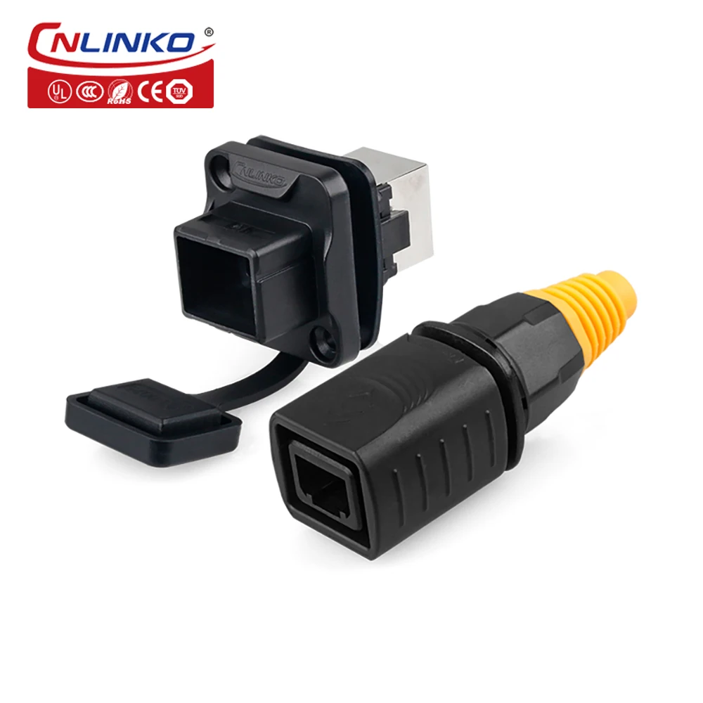 CNLINKO RJ45 Connector waterproof, Cat5e SFTP Lan Cable RJ45 port Cat 5 6 Lan Ethernet Connector