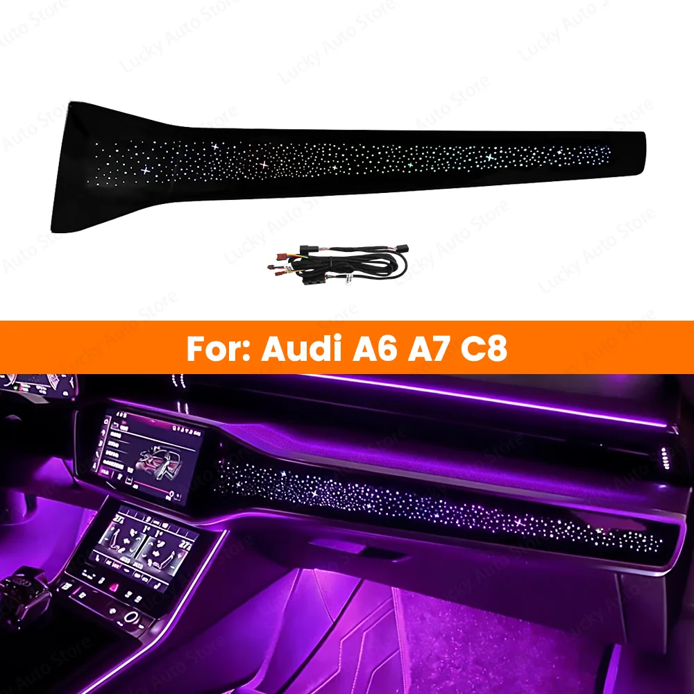 

32 Colour Ambient Light Parts Auto Co Pilot Passenger Decorative Lamp LED Starry Sky Instrument Lights For Audi A6 A7 C8 RS6 RS7