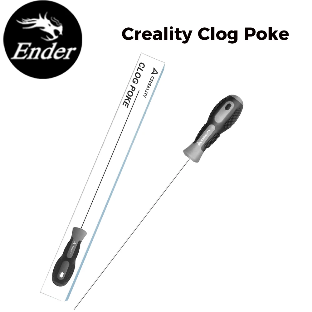 

Creality Clog Poke Soft Rubber Handle Extended Design Cleaning Rod for Hotend 3D Printers Repair Cleaning