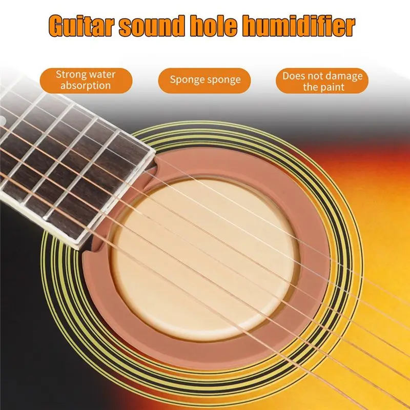 ABPF Guitar Soundhole Humidifier Folk Guitar Humidity Regulator Classical Guitar Soundhole Cover Guitar Dehumidifier