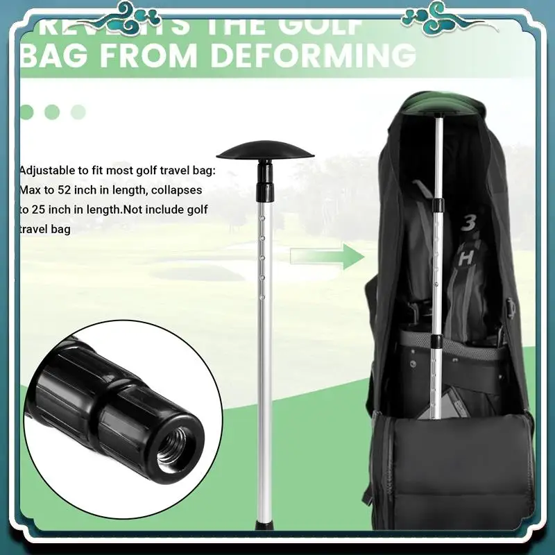 

Reliable Golf Travel Bag Support Rod Golf Club Protector Travel Support Arm Telescoping Sections Adjustable Clubs Protection Pol