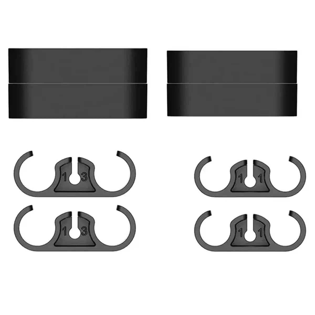 ABNH Universal Computer Water Cooler Tube Pipe COMB Arrange Fixed Buckle Clip PC DIY Accessory Clips Black