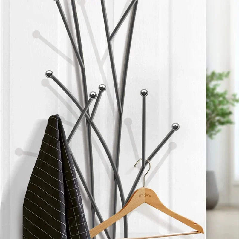 Bedroom Coat Rack House Entrance Hall Standing Clothes Hanger Design Hook Hat Nordic Coat Racks Stores Perchero Home Furniture