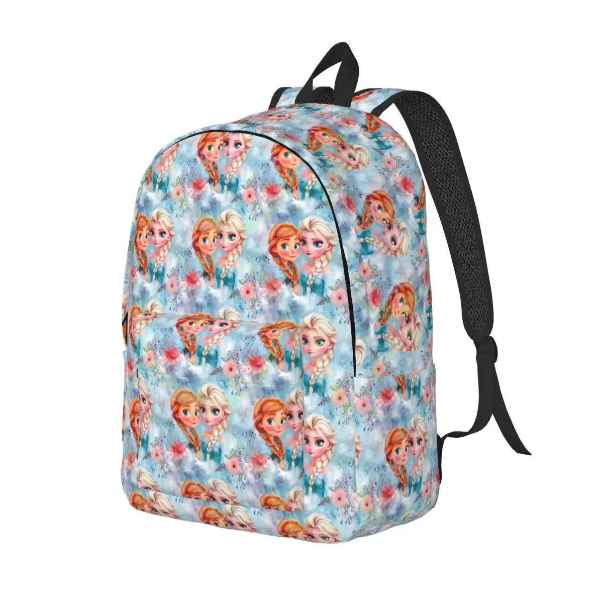 Frozen 2 Elsa Anna Princess Backpack 2024 New Princess Series Student Polyester College Backpacks Soft High School Bags Rucksack