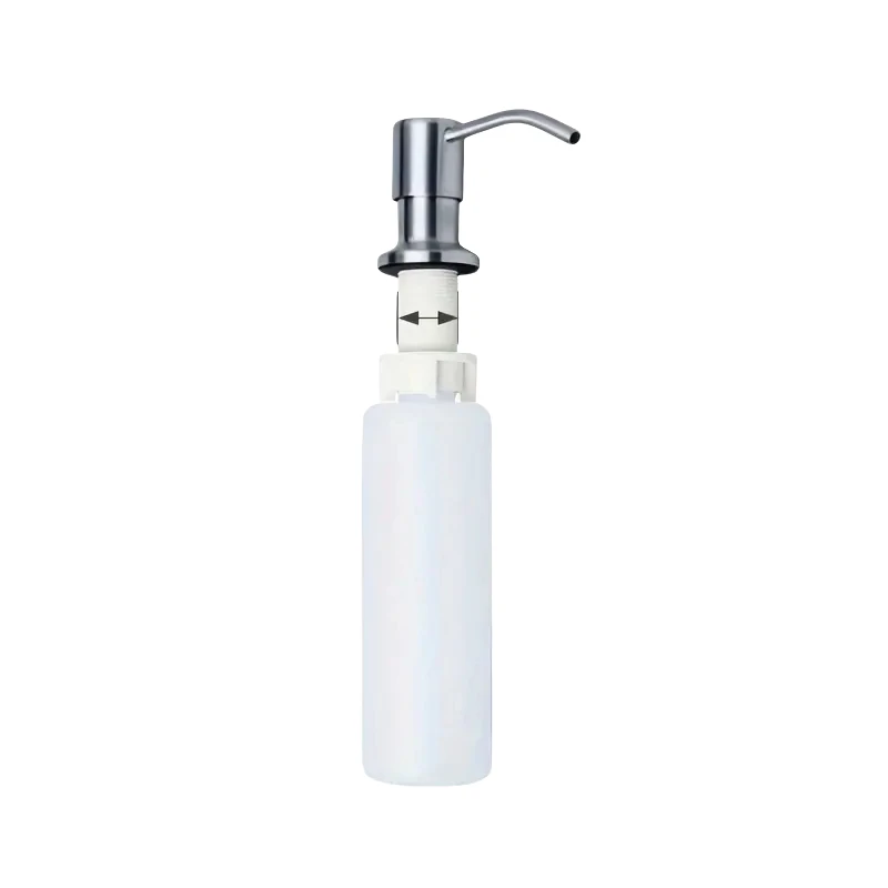 Stainless Steel Sink Soap Dispenser Kitchen Bathroom Liquid Soap Dispenser Faucet Sink Lotion Pump Storage Holder Bottle