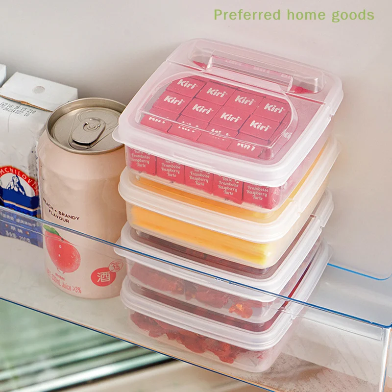 ZLinKJ Butter Cheese Storage Box Portable Refrigerator Fresh-keeping Organizer Case