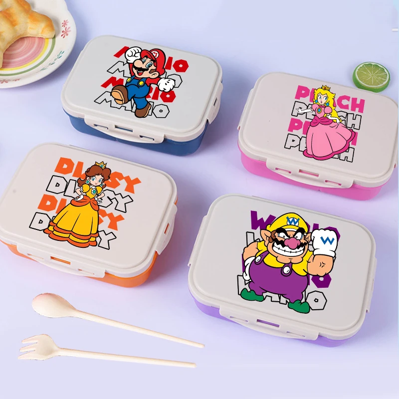 

Аниме-ланчбокс для еды в стиле Йоши и Луиджи, контейнеры для хранения еды для школьников, детский ланчбокс для пикника на природе, подарок на день рождения для детей