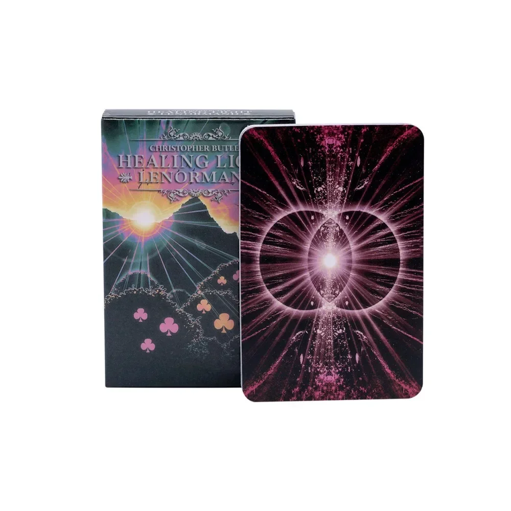 1Pcs Healing Light Lenormand oracle cards English Version Fun Deck Table Divination Fate Board Games Playing Lenormand series