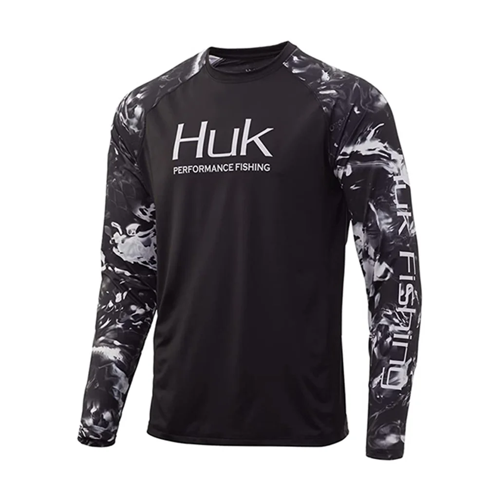 

HUK Fishing Shirts Long Sleeve Uv Protection Clothing Mens Outdoor Summer Jersey Upf 50 Clothes Performance Breathable Fishing