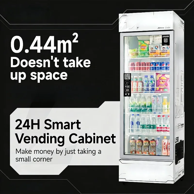 Smart Fridge Vending Machine For School Community College University Food Fruit Sweet Snacks For Convenience Store