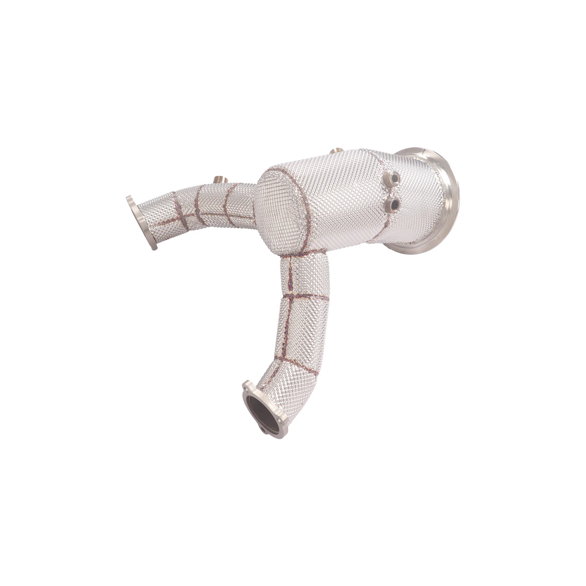 Stainless Steel Downpipe for S4 S5 B9 3.0T Heatshield Downpipe