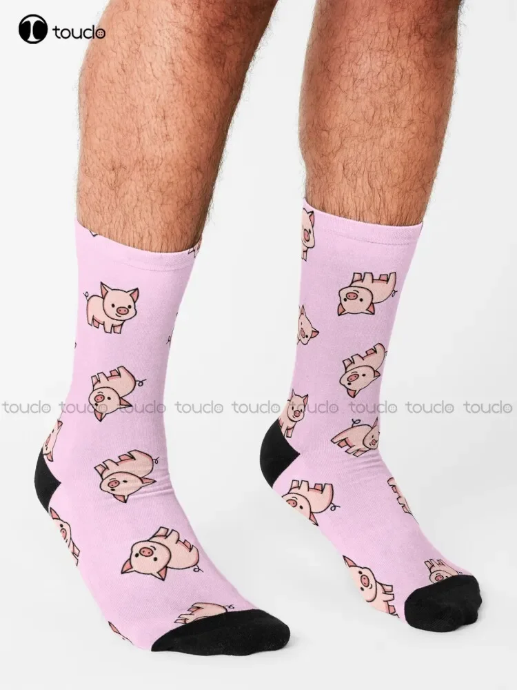 Pig Piggy Piglet Oink Cute Animal Socks Women'S Socks High Quality Cute Elegant Lovely Kawaii Cartoon Sweet Cotton Sock Colorful