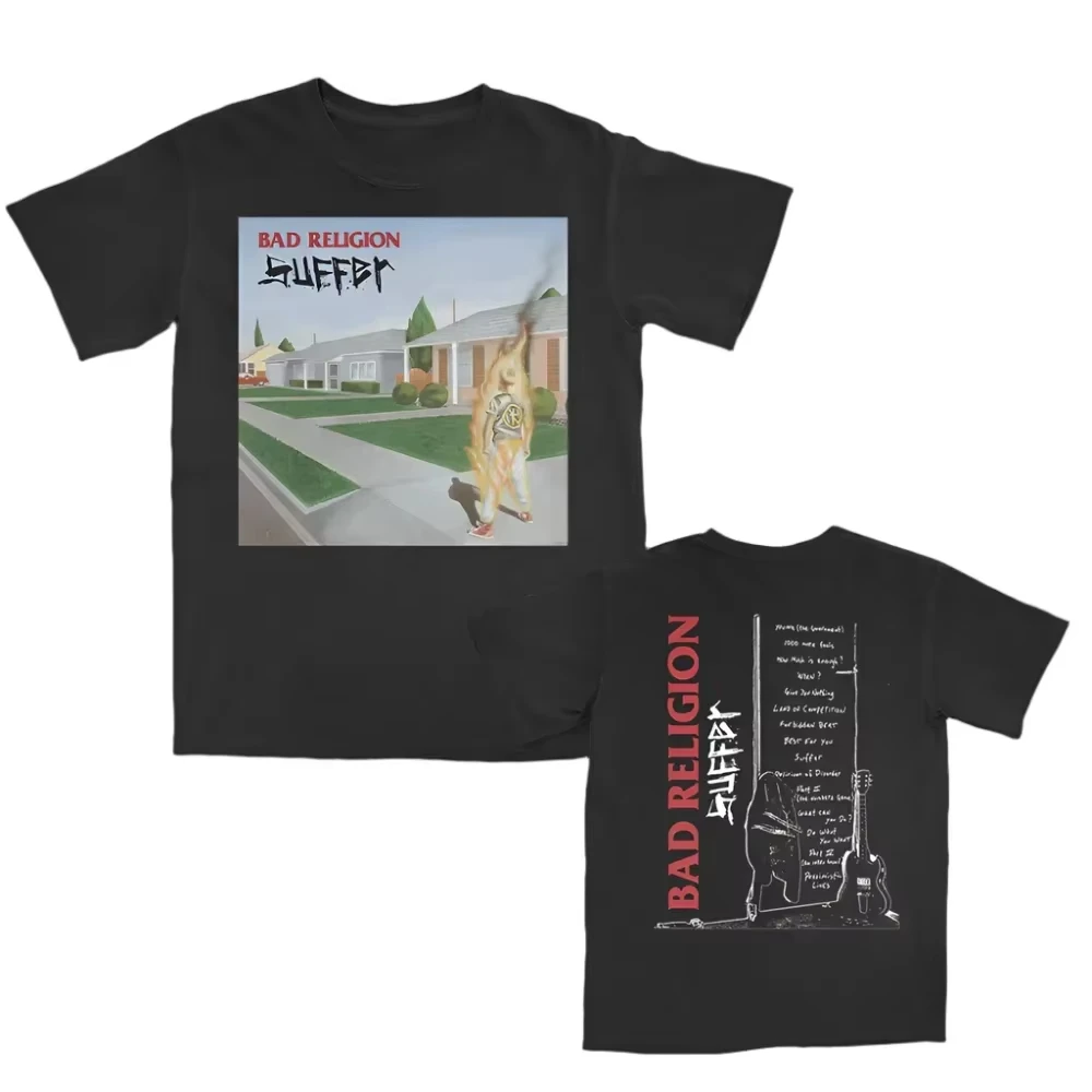 Camiseta de manga corta de algodón con gráfico de Bad Religion para hombre y mujer, camiseta Unisex de marca de moda de lujo, camiseta informal Vintage Retro para uso diario