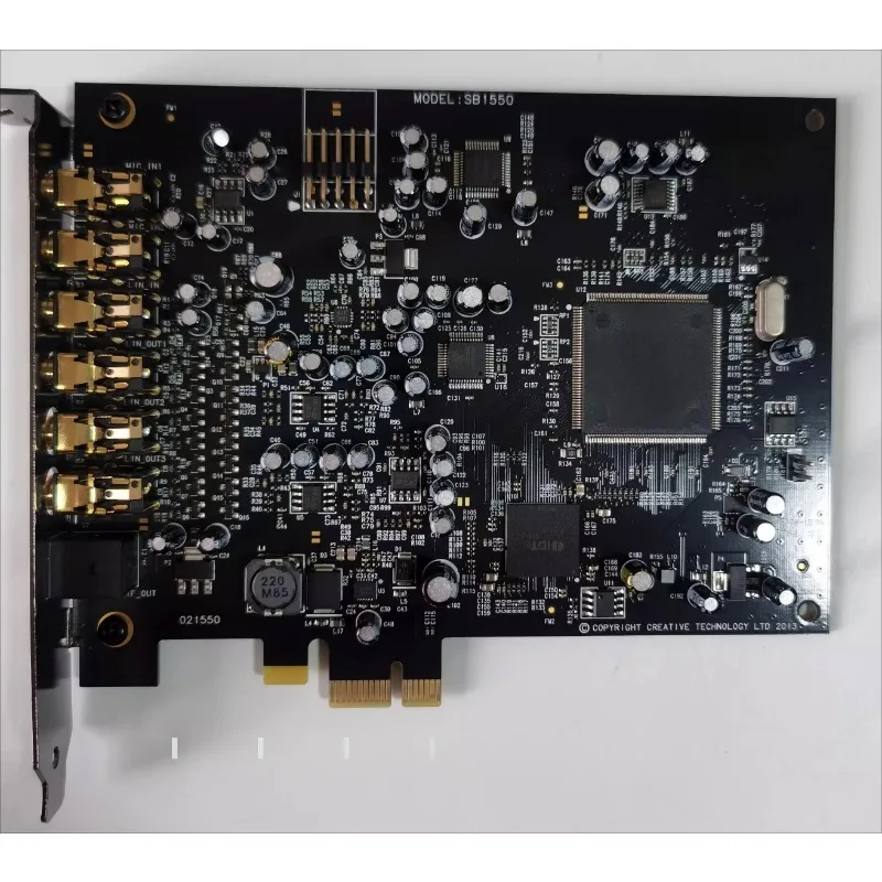 

Звуковая карта Creative Sound Blaster RX SB1550 7.1 PCIE, внутренняя аудиокарта для прямых трансляций, караоке и игр