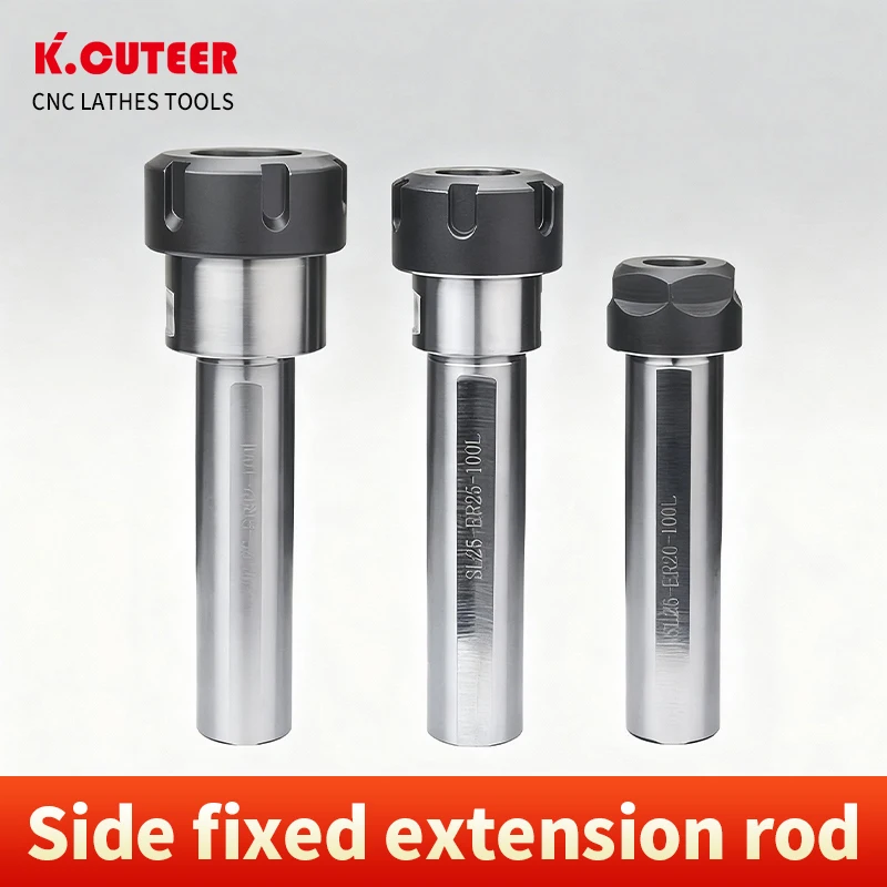 SL12-ER11A-100L/SL20-ER20-100L/SL32-ER32-100L Lathe With Side-Mounted Straight Shank ER Extension Rod Drill Extension Rod Holder