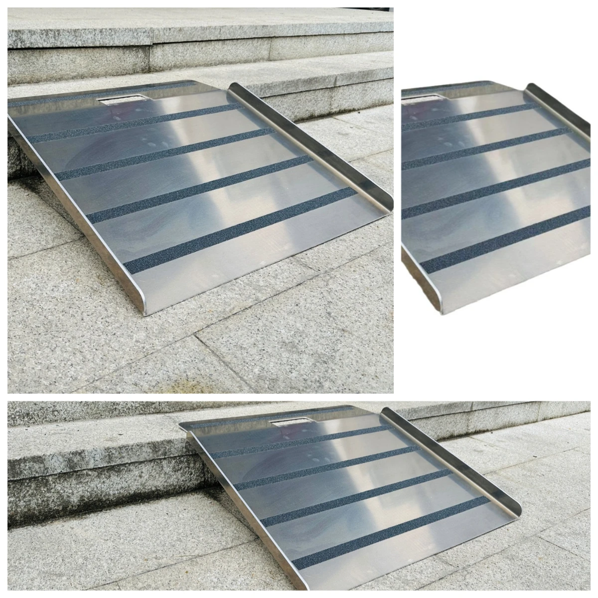 Source Manufacturers Are Selling Wheelchair Ramp Aluminum Alloy Climbing Boards for Assisting with Strollers