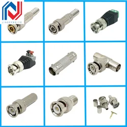5pcs/lot BNC Adapter Q9 Welding-Free Connector BNC Conversion RCA Twist Screw Monitoring Video Header Tee BNC Hexagonal F Head