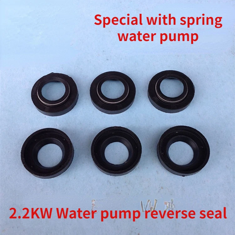 5Pcs 2.2KW Water Pump Reverse Side Oil Seal Skeleton Seal Mechanical Seal with Spring Rubber Seal Water Pump Accessories