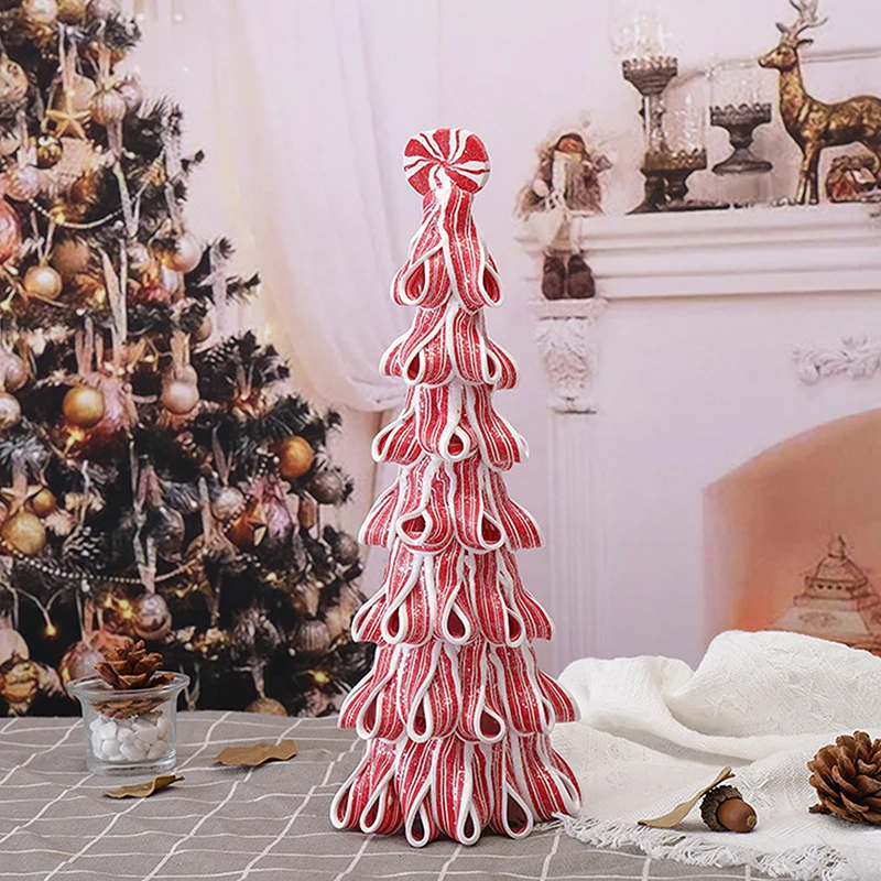 Christmas Tree Table Decoration Fondant Chocolate Candy Cane Christmas Tree Ornament Christmas Fantasy Desktop Decoration