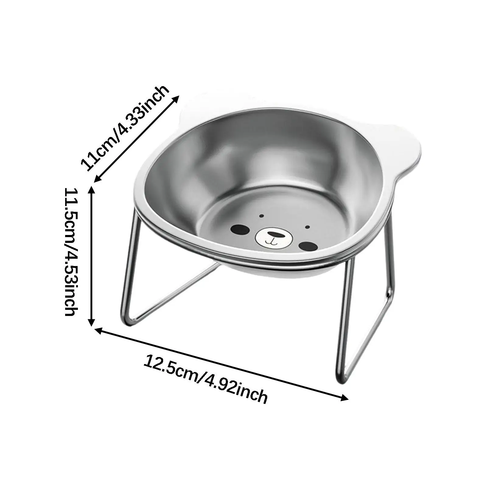 Comedero elevado antideslizante para gatos y perros pequeños – Cuenco inclinado protector - imagen 3