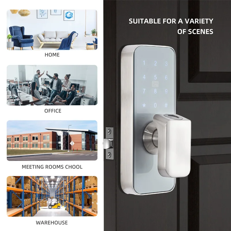 TT Lock APP Hotel Home Biometric Fingerprint Password Card TUYA APP Smart Door Lock Intelligent Digital Lock
